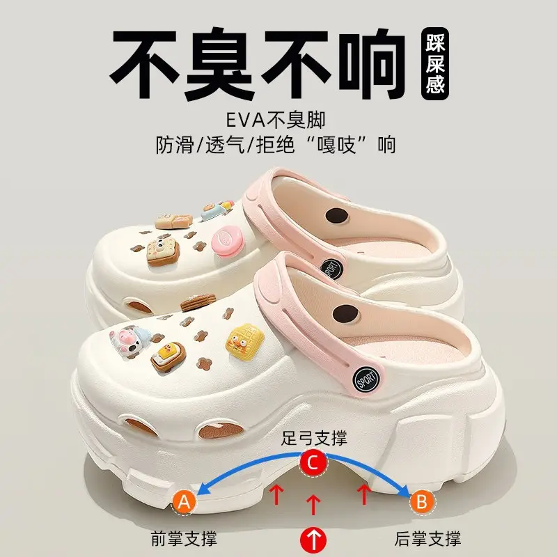 Beach Sandals Non-Slip Toe-Cap Slippers for Women Summer Eva Sandals Summer Outdoor Wear Clogs Women's Wholesale