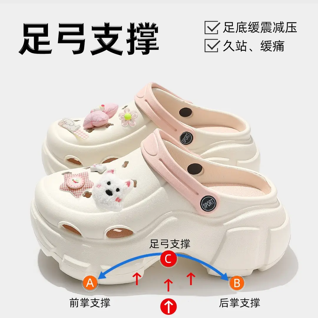 Beach Sandals Non-Slip Toe-Cap Slippers for Women Summer Eva Sandals Summer Outdoor Wear Clogs Women's Wholesale