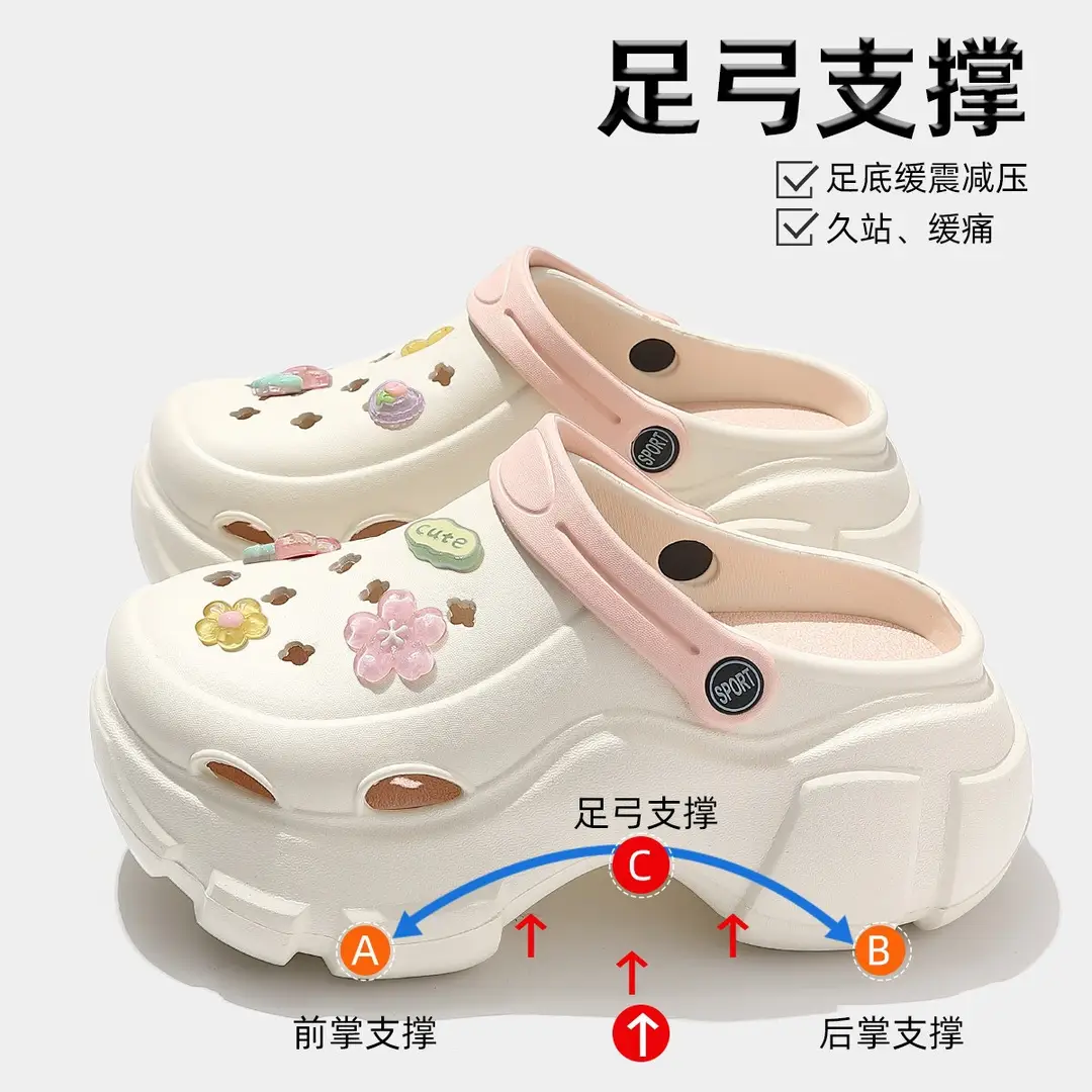 Beach Sandals Non-Slip Toe-Cap Slippers for Women Summer Eva Sandals Summer Outdoor Wear Clogs Women's Wholesale
