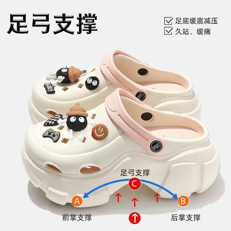 Beach Sandals Non-Slip Toe-Cap Slippers for Women Summer Eva Sandals Summer Outdoor Wear Clogs Women's Wholesale