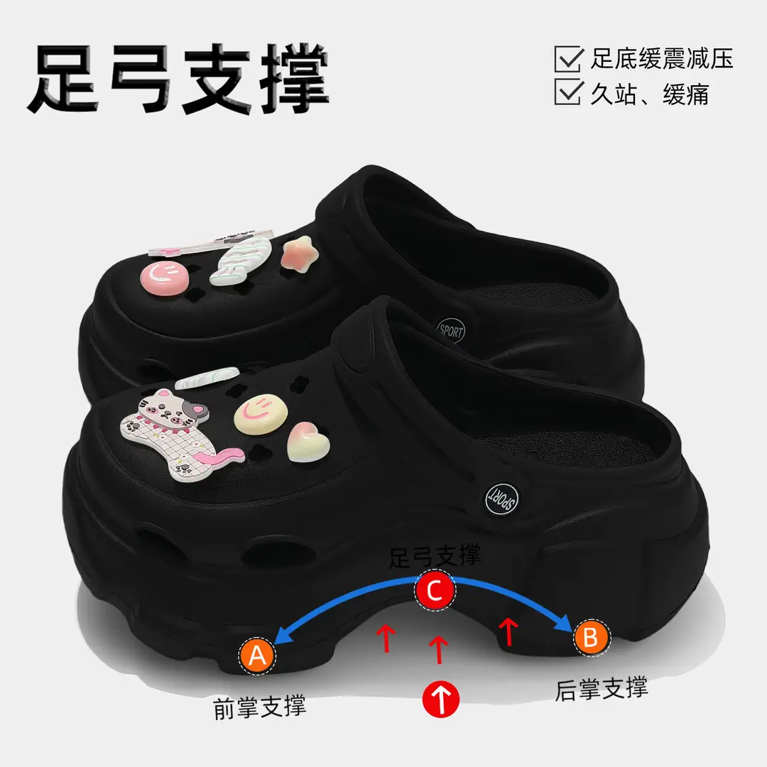 Beach Sandals Non-Slip Toe-Cap Slippers for Women Summer Eva Sandals Summer Outdoor Wear Clogs Women's Wholesale