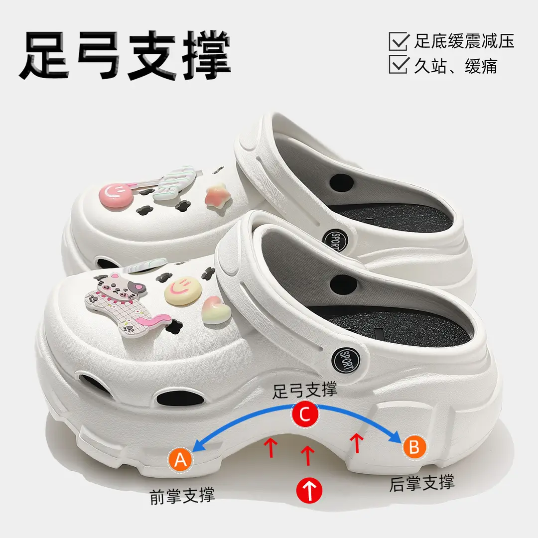 Beach Sandals Non-Slip Toe-Cap Slippers for Women Summer Eva Sandals Summer Outdoor Wear Clogs Women's Wholesale