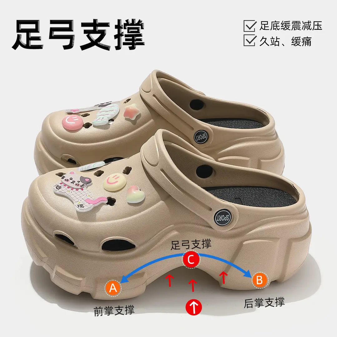 Beach Sandals Non-Slip Toe-Cap Slippers for Women Summer Eva Sandals Summer Outdoor Wear Clogs Women's Wholesale