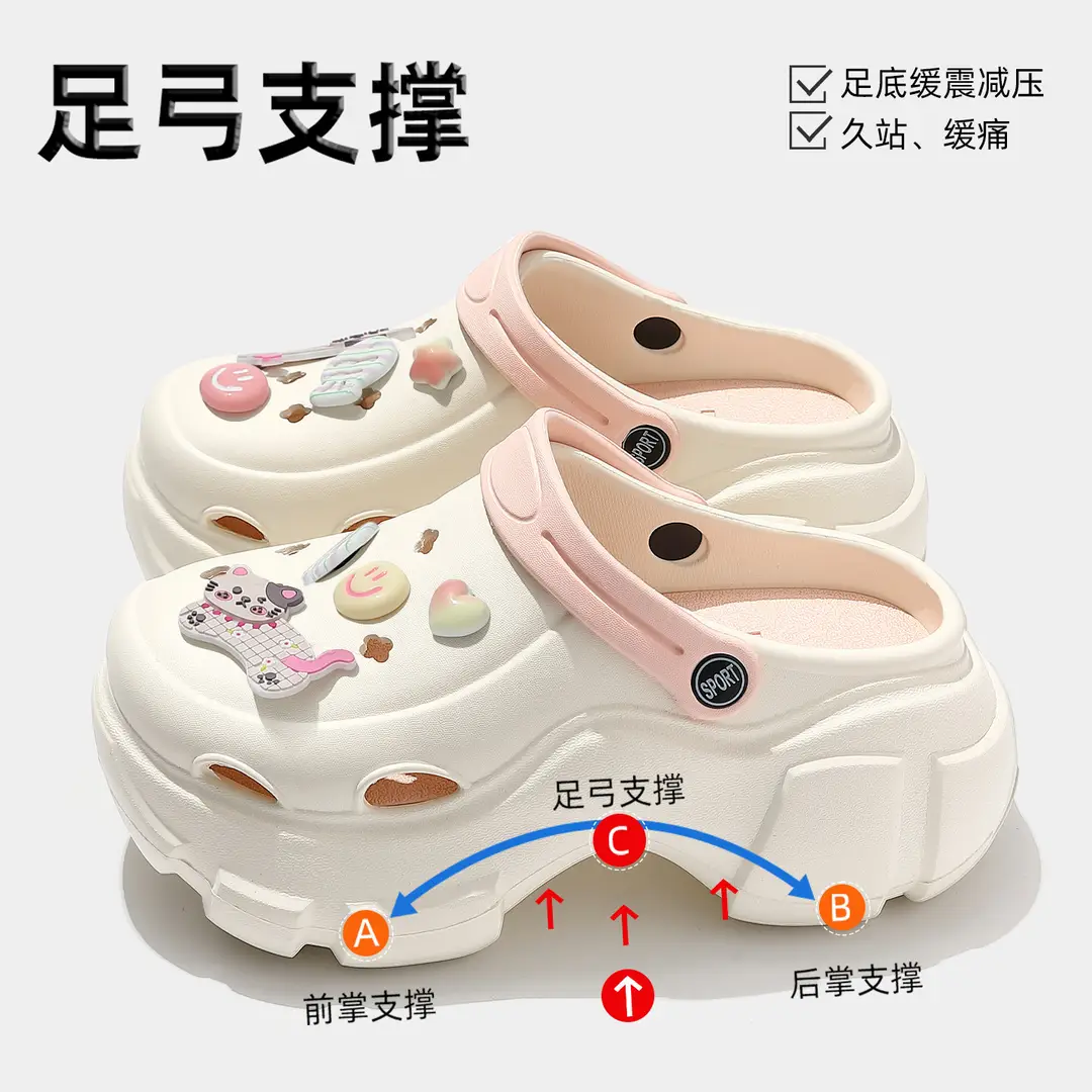 Beach Sandals Non-Slip Toe-Cap Slippers for Women Summer Eva Sandals Summer Outdoor Wear Clogs Women's Wholesale