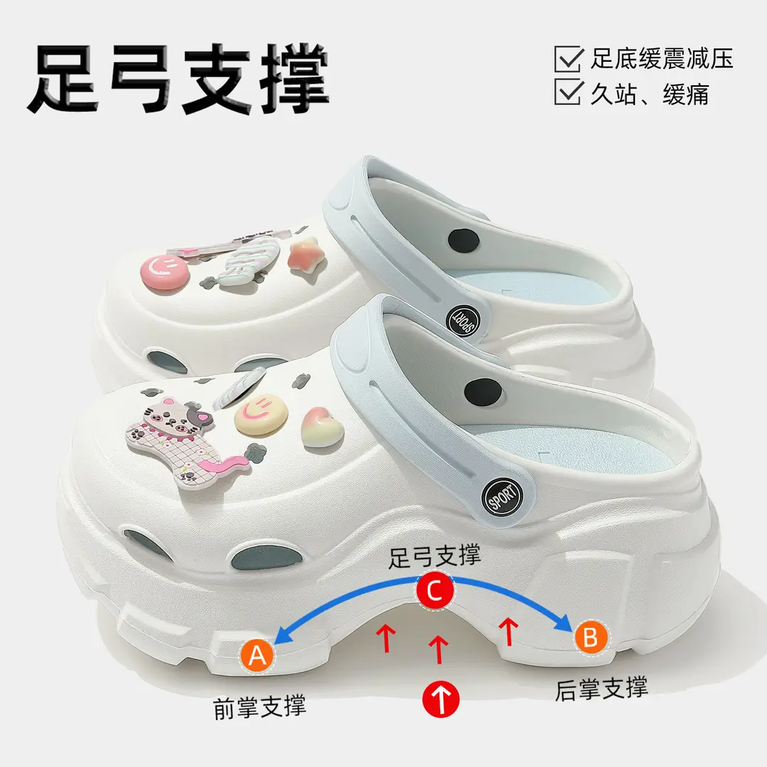 Beach Sandals Non-Slip Toe-Cap Slippers for Women Summer Eva Sandals Summer Outdoor Wear Clogs Women's Wholesale