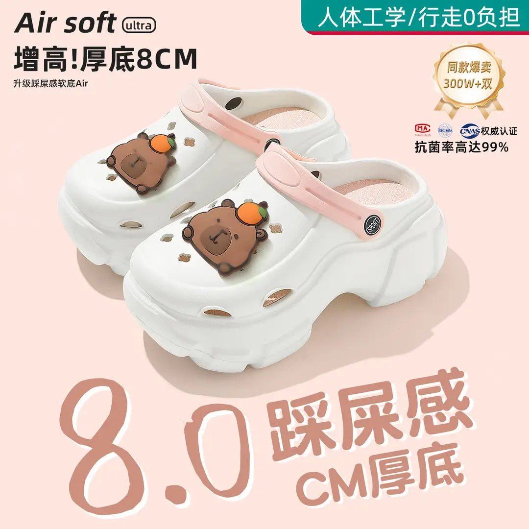 Beach Sandals Non-Slip Toe-Cap Slippers for Women Summer Eva Sandals Summer Outdoor Wear Clogs Women's Wholesale