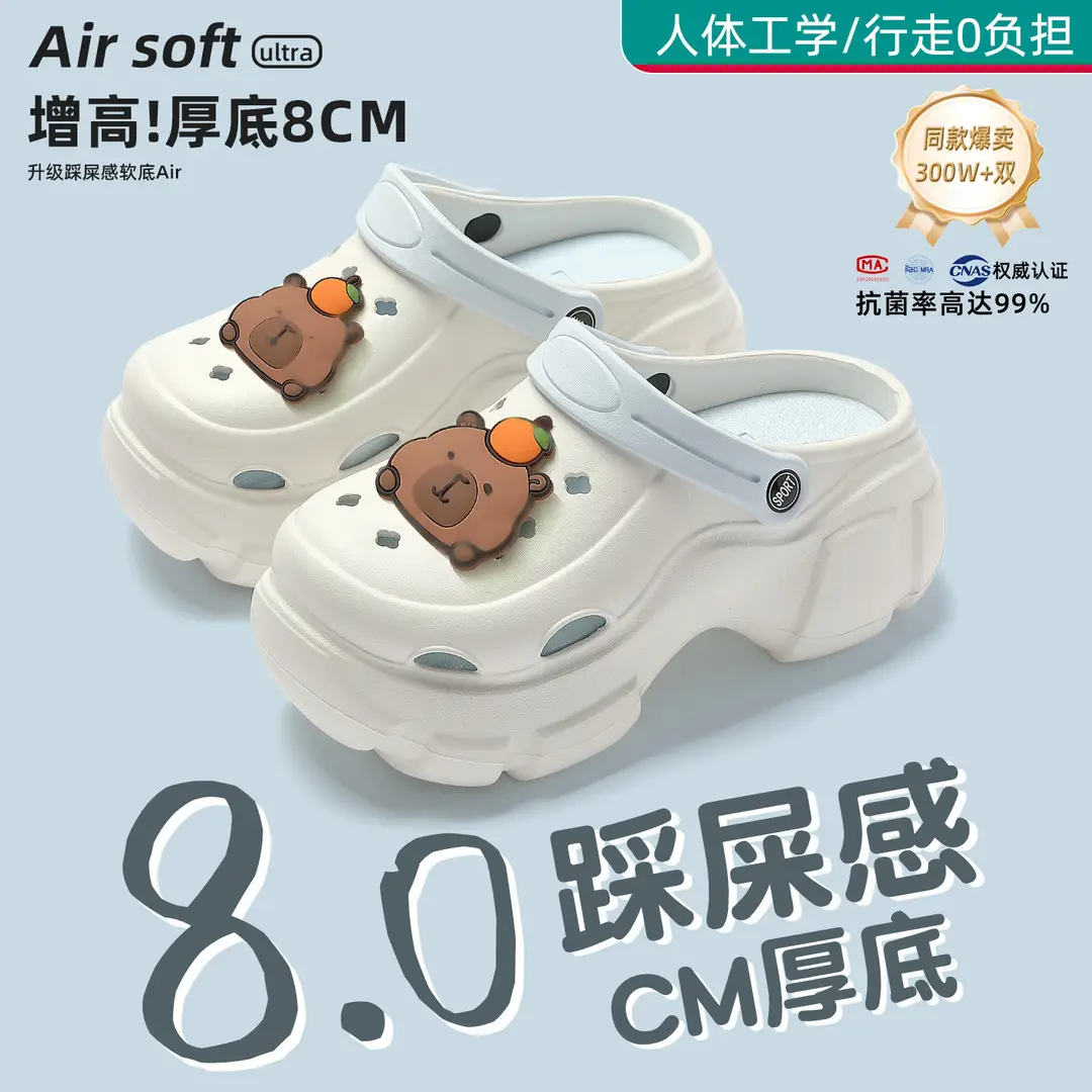 Beach Sandals Non-Slip Toe-Cap Slippers for Women Summer Eva Sandals Summer Outdoor Wear Clogs Women's Wholesale