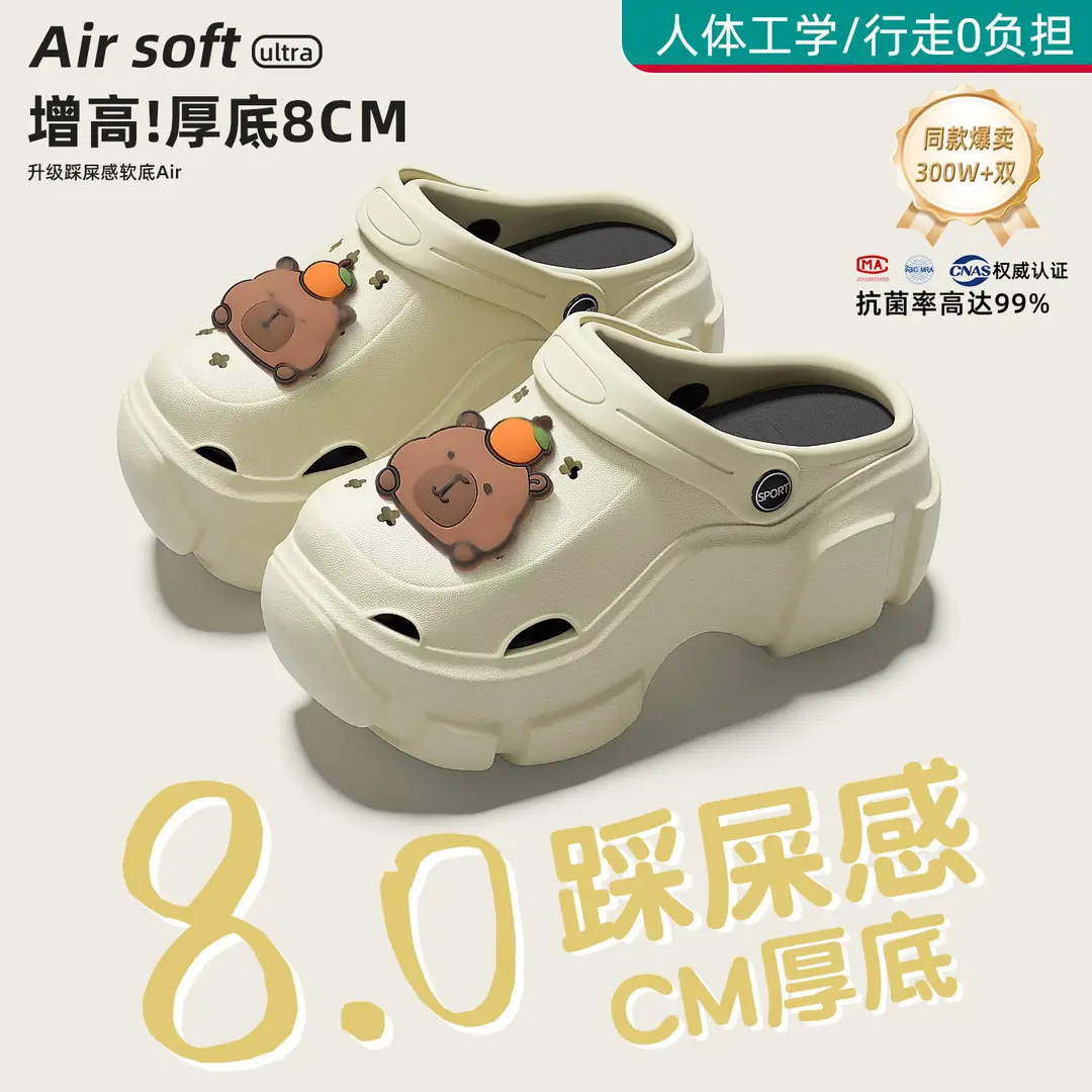 Beach Sandals Non-Slip Toe-Cap Slippers for Women Summer Eva Sandals Summer Outdoor Wear Clogs Women's Wholesale