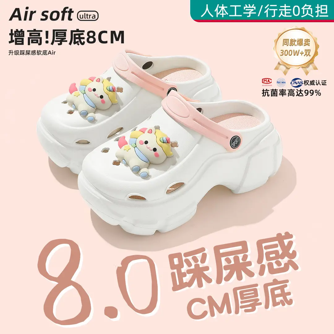Beach Sandals Non-Slip Toe-Cap Slippers for Women Summer Eva Sandals Summer Outdoor Wear Clogs Women's Wholesale
