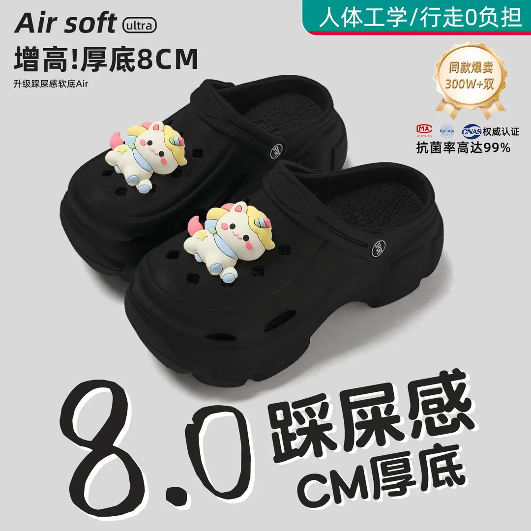 Beach Sandals Non-Slip Toe-Cap Slippers for Women Summer Eva Sandals Summer Outdoor Wear Clogs Women's Wholesale
