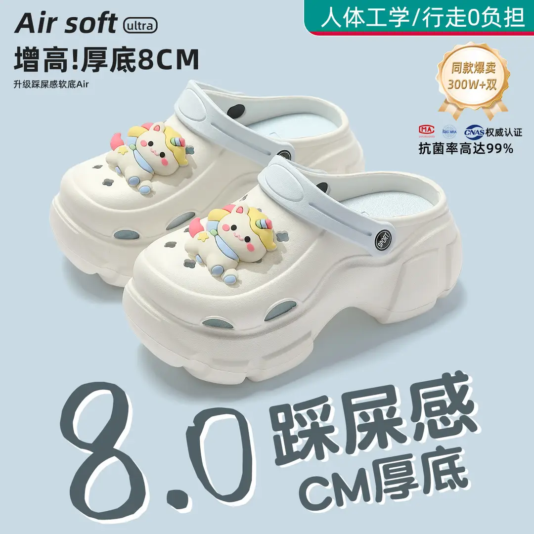 Beach Sandals Non-Slip Toe-Cap Slippers for Women Summer Eva Sandals Summer Outdoor Wear Clogs Women's Wholesale