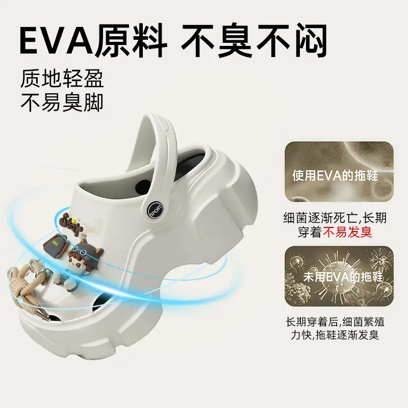Beach Sandals Non-Slip Toe-Cap Slippers for Women Summer Eva Sandals Summer Outdoor Wear Clogs Women's Wholesale