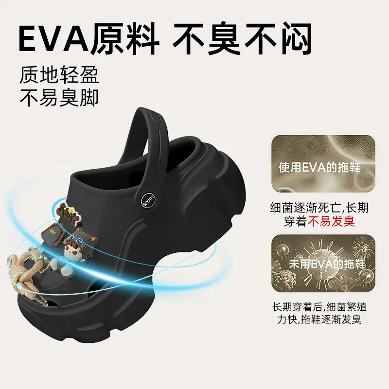 Beach Sandals Non-Slip Toe-Cap Slippers for Women Summer Eva Sandals Summer Outdoor Wear Clogs Women's Wholesale