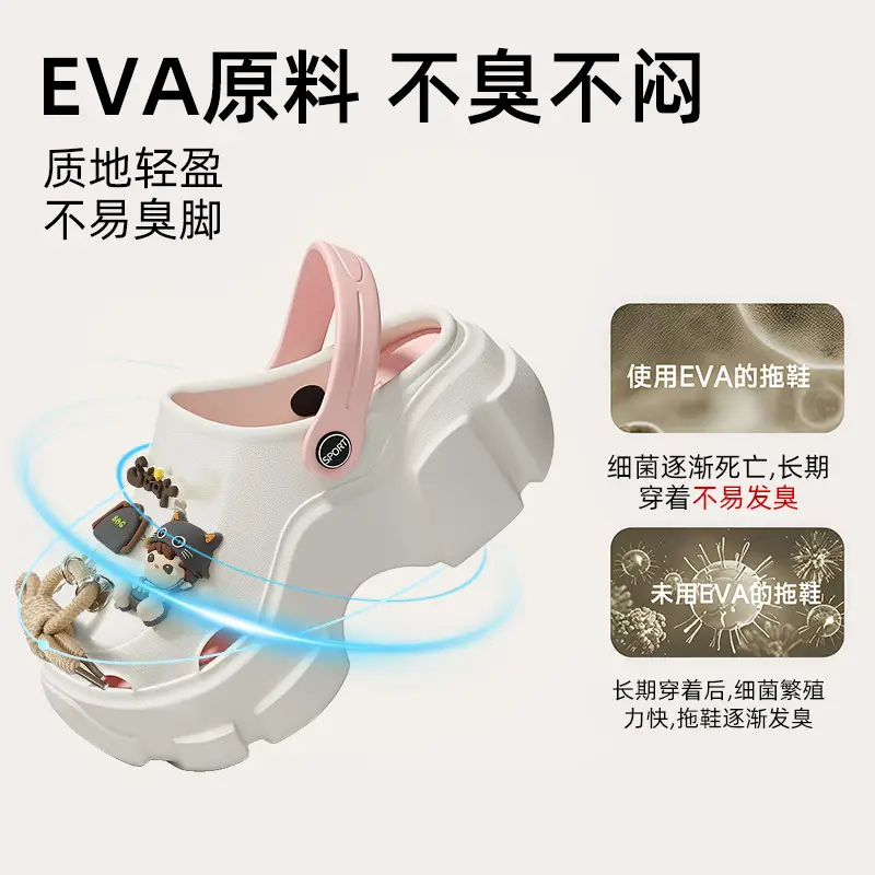 Beach Sandals Non-Slip Toe-Cap Slippers for Women Summer Eva Sandals Summer Outdoor Wear Clogs Women's Wholesale
