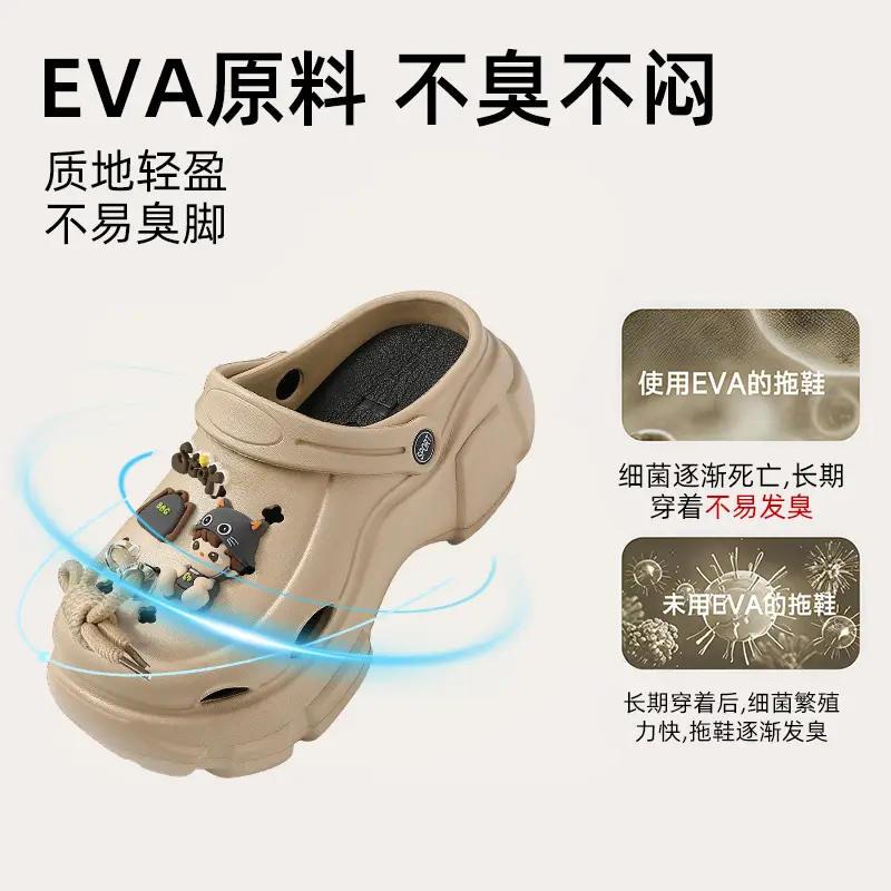 Beach Sandals Non-Slip Toe-Cap Slippers for Women Summer Eva Sandals Summer Outdoor Wear Clogs Women's Wholesale