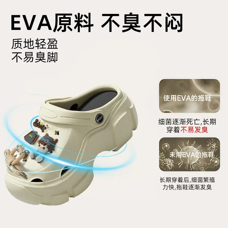 Beach Sandals Non-Slip Toe-Cap Slippers for Women Summer Eva Sandals Summer Outdoor Wear Clogs Women's Wholesale