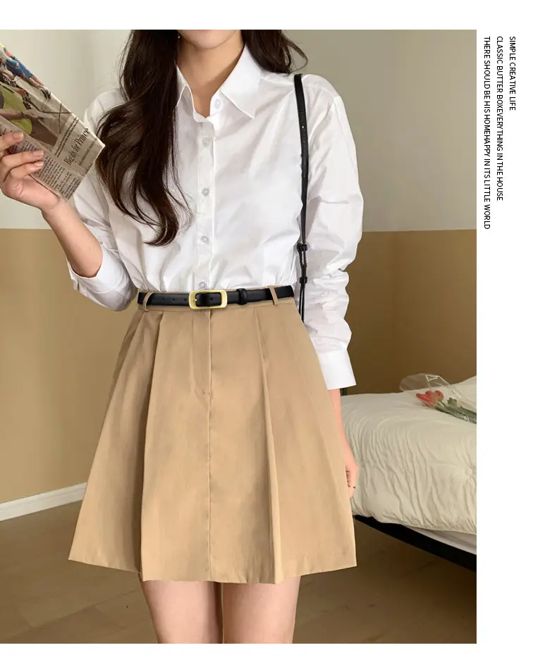 Women's Golden Buckle Belt Genuine Leather Vintage Japanese Style — feature 11