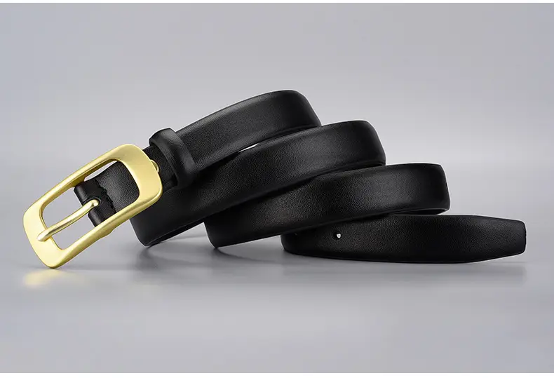 Women's Golden Buckle Belt Genuine Leather Vintage Japanese Style — feature 22