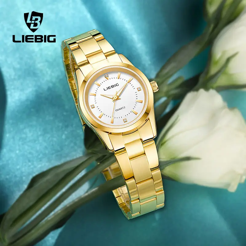Liebig Gold Plated Women's Quartz Watch - Image 3