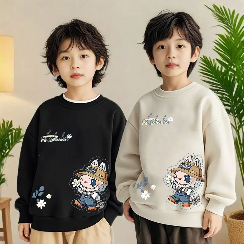 Cotton Cartoon Family Suit Yellow White Kids T-Shirt Shorts — feature 8