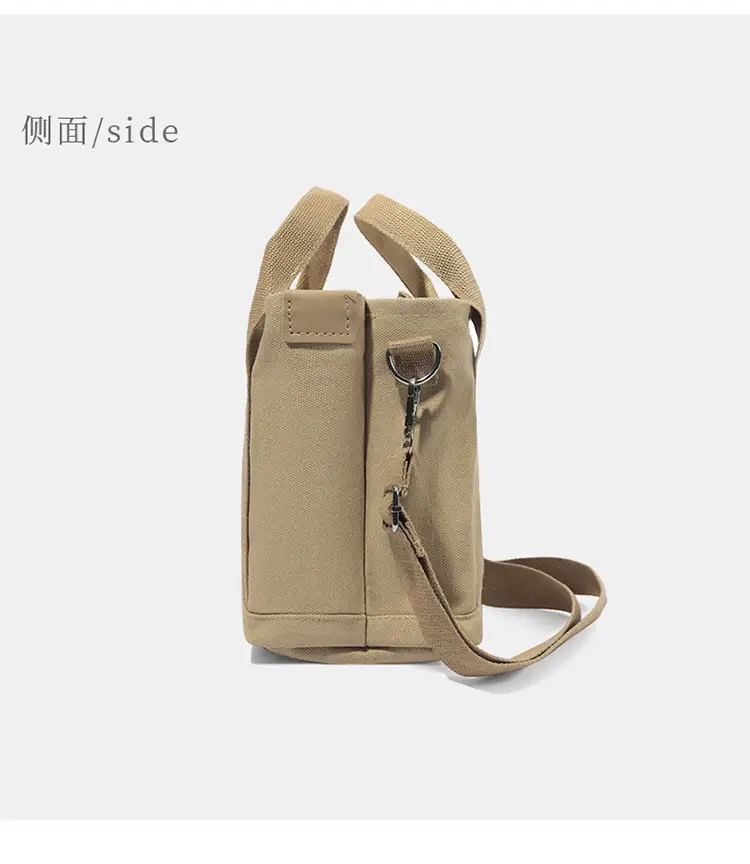 Brown Canvas Business Commuter Shoulder Bag Large Capacity — feature 30