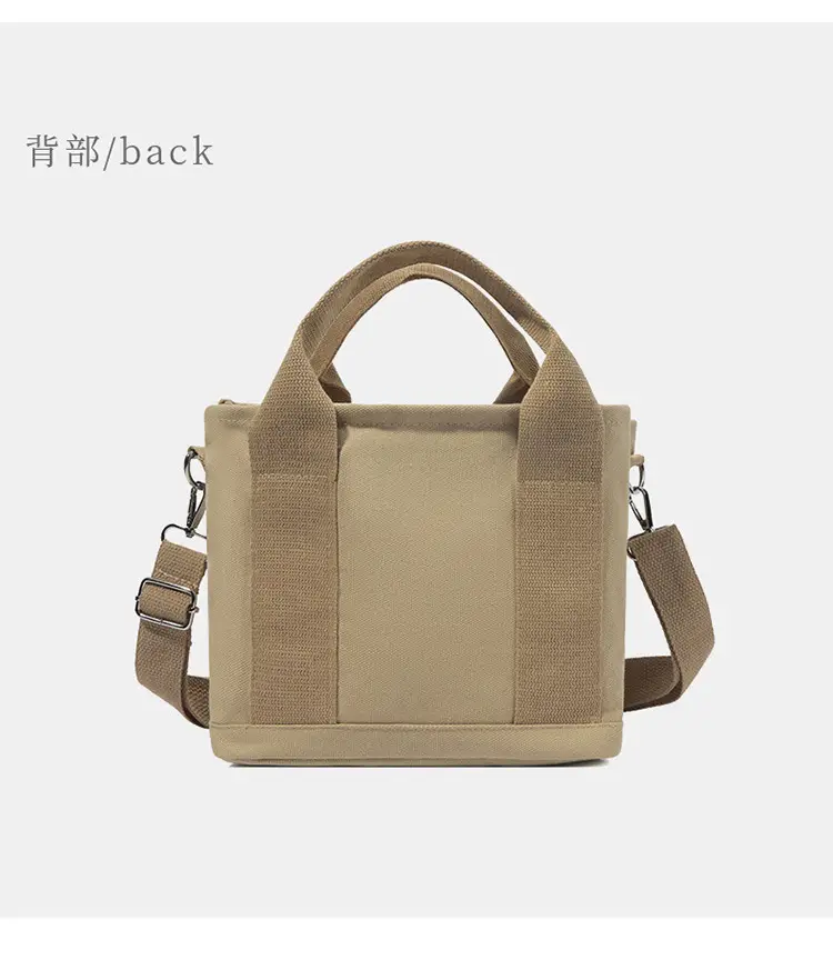 Brown Canvas Business Commuter Shoulder Bag Large Capacity — feature 31