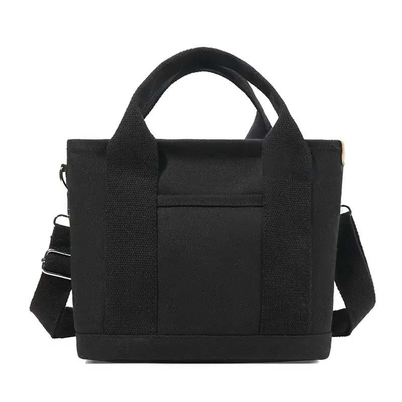Brown Canvas Business Commuter Shoulder Bag Large Capacity - Image 3