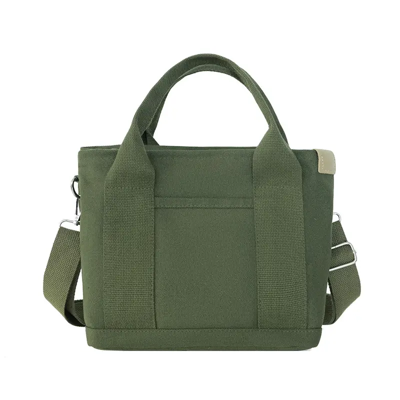 Brown Canvas Business Commuter Shoulder Bag Large Capacity - Image 6