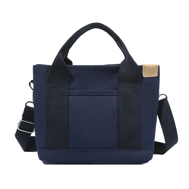 Brown Canvas Business Commuter Shoulder Bag Large Capacity - Image 9