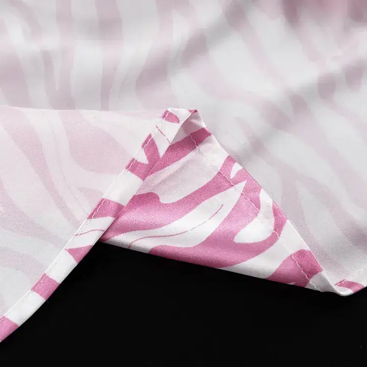 Pink Zebra Print Fishtail Skirt Mid Length Women — feature 25