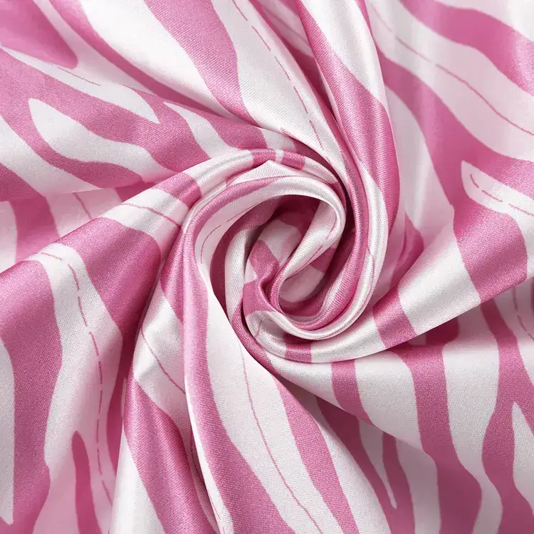 Pink Zebra Print Fishtail Skirt Mid Length Women — feature 28