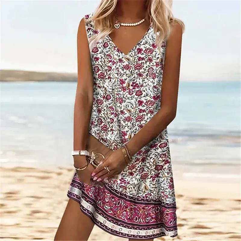 2023 Summer Floral V-Neck V-Shorts Set — feature 6