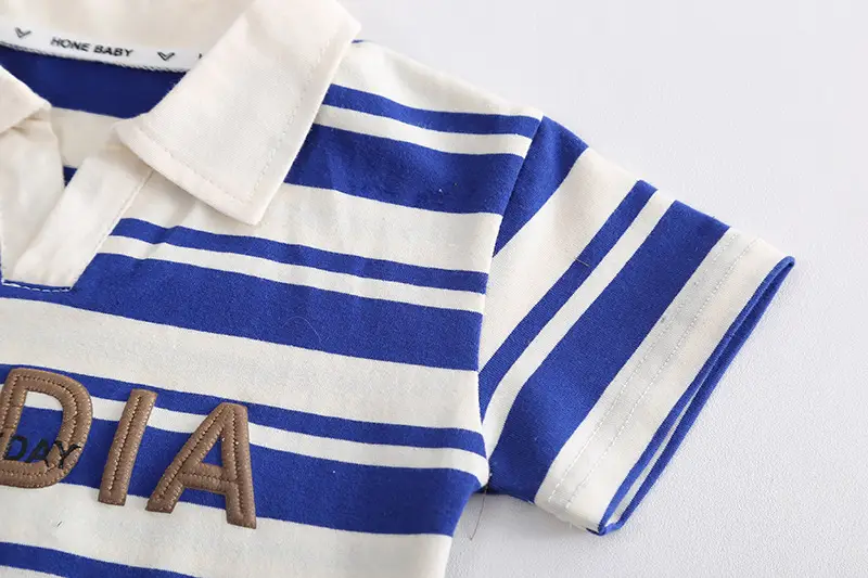 Children Cotton Striped Shorts Suit Summer Boys — feature 7