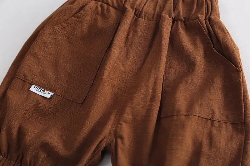 Children Cotton Striped Shorts Suit Summer Boys — feature 8