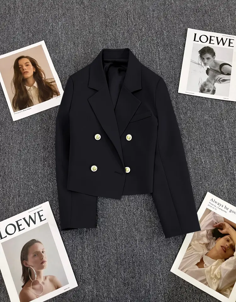 Black Korean Style Blazer for Women 2025 — feature 33