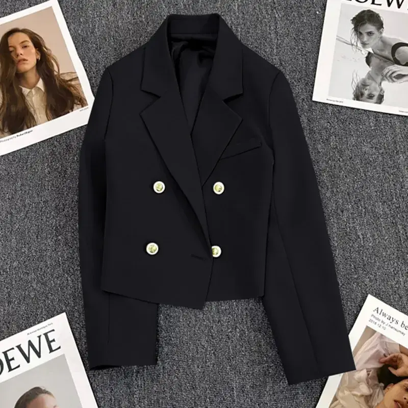 Black Korean Style Blazer for Women 2025 - Image 3
