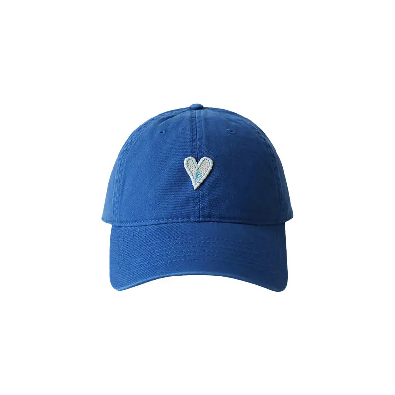 Blue Heart Embroidered Baseball Cap for Women Men - Image 6