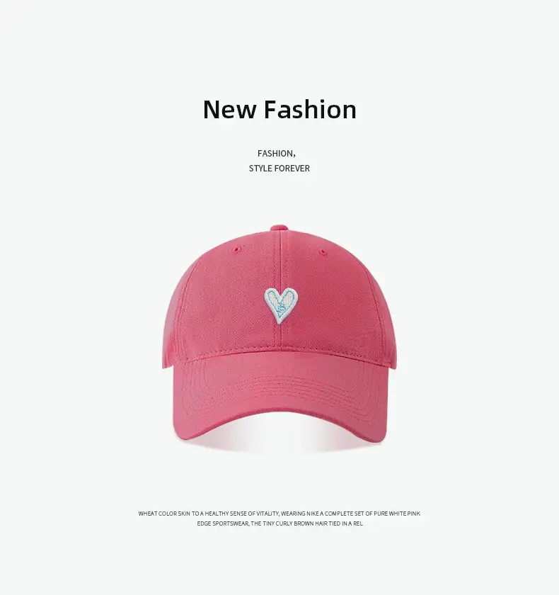 Blue Heart Embroidered Baseball Cap for Women Men — feature 5