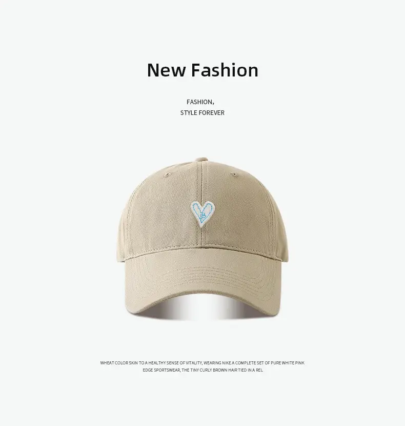 Blue Heart Embroidered Baseball Cap for Women Men — feature 7