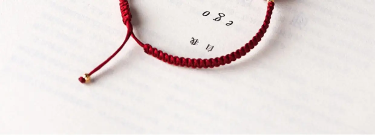 Cinnabar Prayer Bracelet Red Hand Rope String Transfer Beads — feature 24
