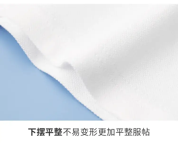 Children's White Polo T-Shirt Long Sleeve Cotton Lapel Base Shirt — feature 16