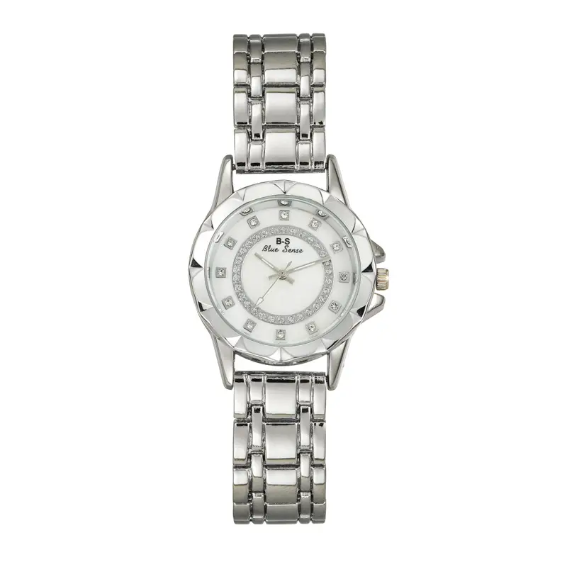 Silver Diamond Watch for Women with Adjustable Bracelet - Image 3