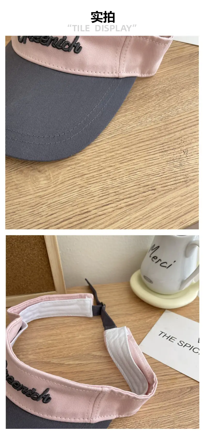 Women's Korean-style Ins Letter Cap Navy White — feature 6