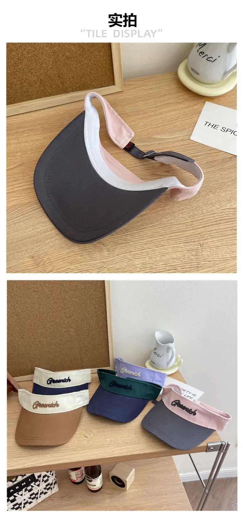 Women's Korean-style Ins Letter Cap Navy White — feature 7