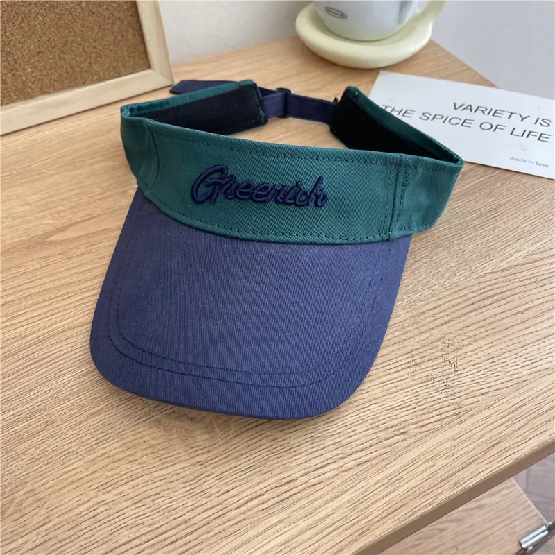 Women's Korean-style Ins Letter Cap Navy White - Image 4