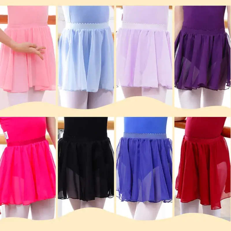 Light Blue Chinese Dance Skirt for Girls Ballet Suit