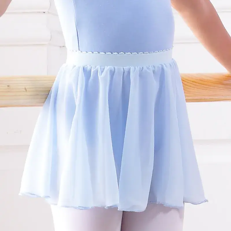 Light Blue Chinese Dance Skirt for Girls Ballet Suit