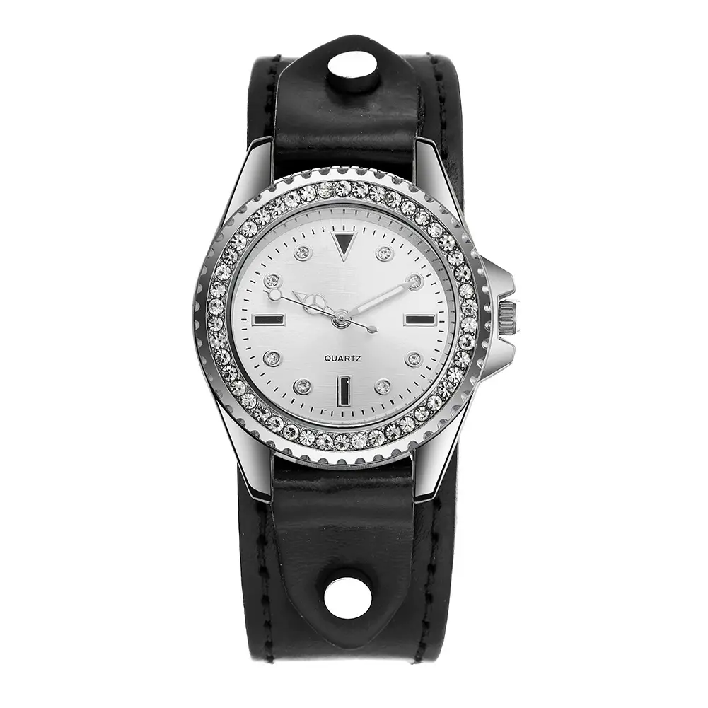 Women's Multi-Color Quartz Watch with Red Strap