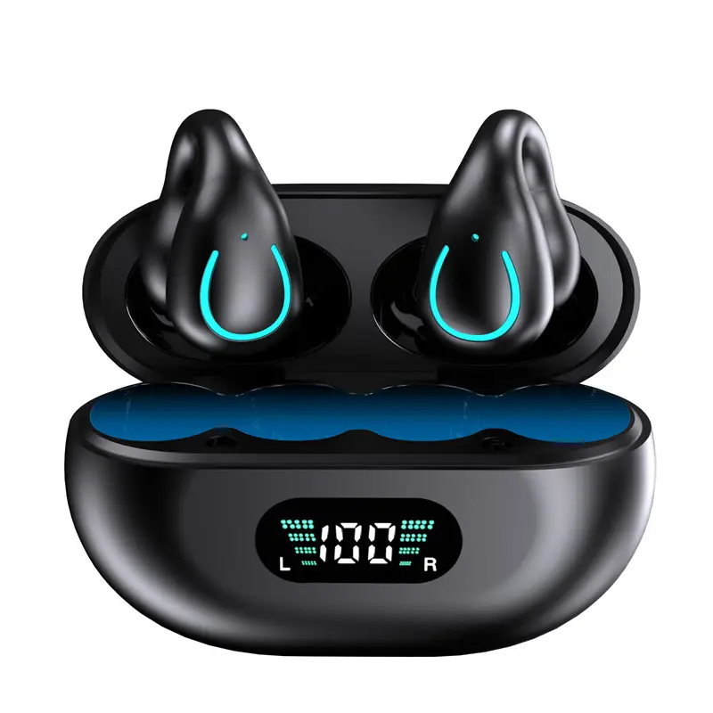 Huaqiangbei Bone Conduction Bluetooth Headset Wireless Sports Open Non-In-Ear Noise Reduction Free Shipping Ear Clip Headset