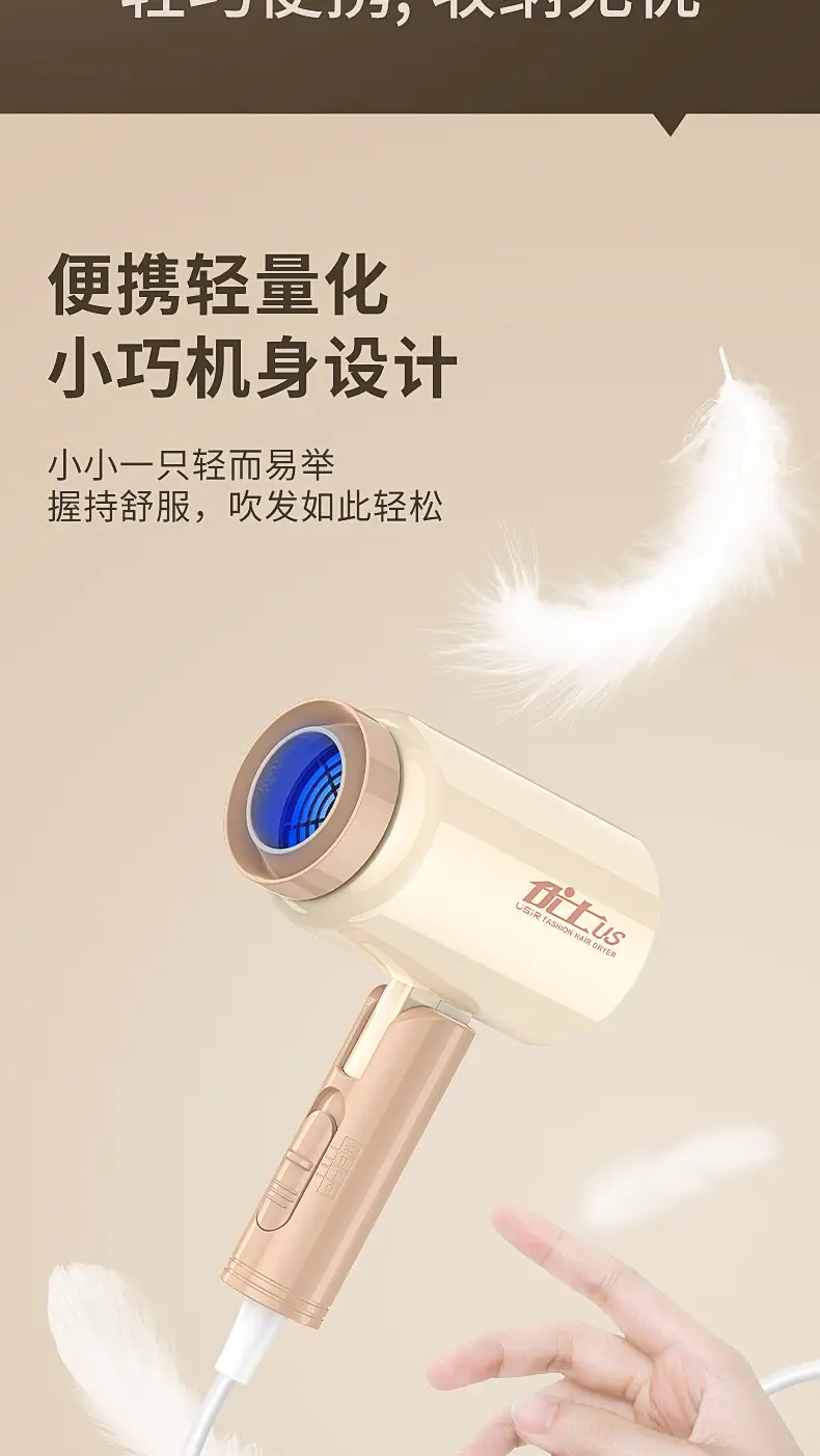 Yongri Electric Hair Dryer Bronze High Power — feature 31
